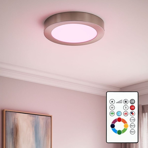 Rgb Led Decken Spot Lampe Wohn Zimmer Strahler Leuchte Fernbedienung Dimmbar-image