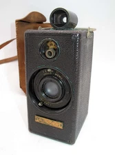 *VINTAGE*WORKING ANSCO MEMO 35MM HALF FRAME CAMERA W/CASSETTES & TATTERED CASE