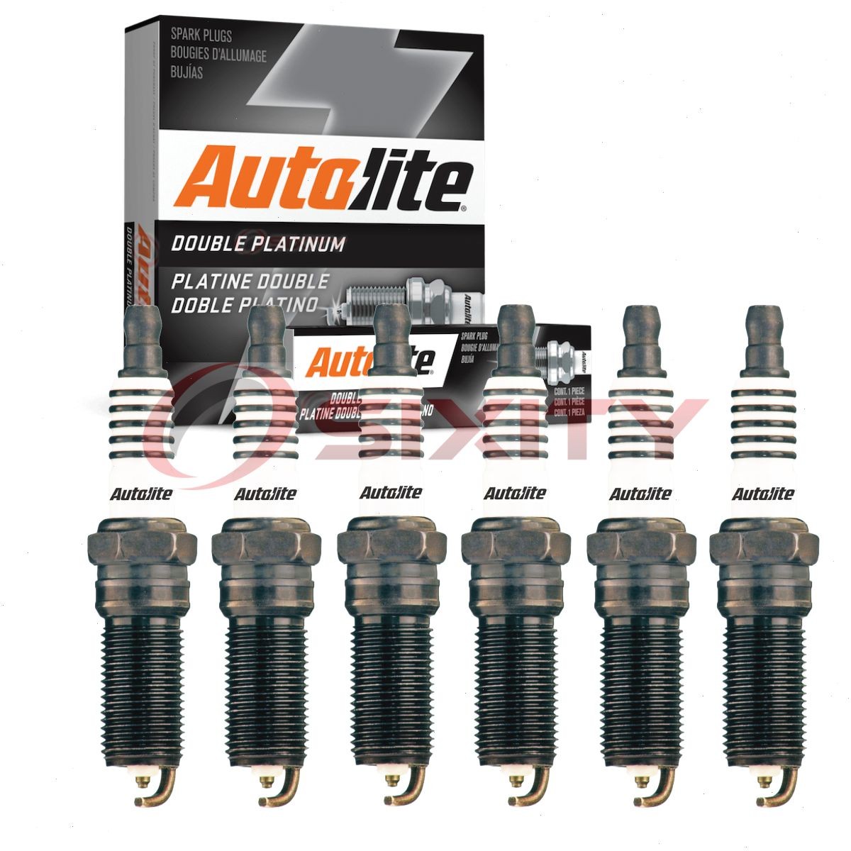 6 pc Autolite Double Platinum APP5364 Spark Plugs for 7437 4Z1 41-814 2467 cg