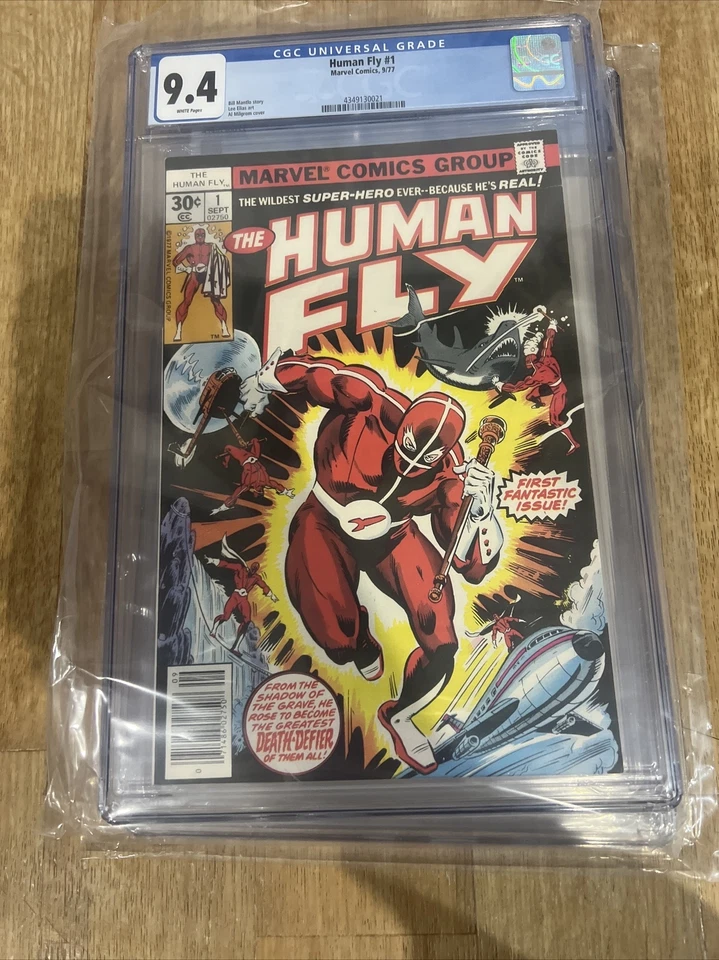 Marvel Comics The Human Fly 1 Cgc 9.4 Quiosco Clasificado Spiderman Nueva Losa Foto 3 de 3