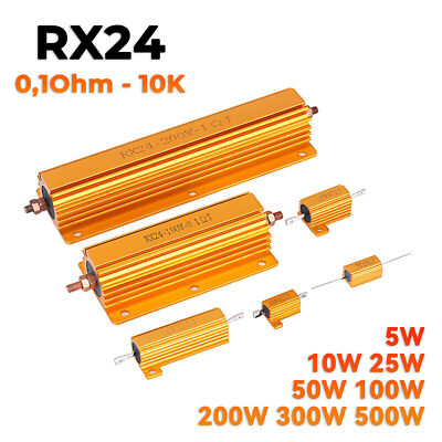Hochlast Widerstand 5-500 Watt Alu Leistungswiderstand Drahtwiderstand 0,1Ω-10kΩ