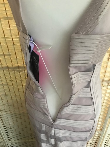 NWT J S JS Collections Structured Fishtail Evening Dress Women Size 8 Blush Pink - Picture 20 of 20