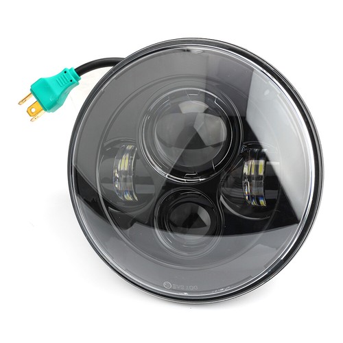Motorcycle 7" LED Headlight Projector HI/Lo Beam For Harley For Jeep JK TJ LJ - Picture 2 of 11