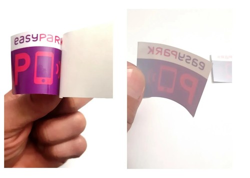 4 Pezzi Adesivo EASY PARK da Interno Vetro *SPEDIZIONE RAPIDA* Sticker Easypark - Foto 2 di 3