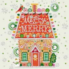 Bead Embroidery Kit Merry Christmas Bead stitching DIY Abris Art