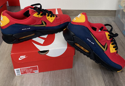 Nike AIR MAX 90 City Pack London CJ1794 600 red/black Größe EUR 44,5 (10,5)