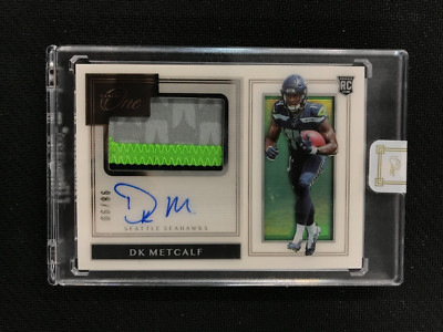 2019 Panini One #108 DK Metcalf Rookie Premium Patch Auto /99 Seattle Seahawks