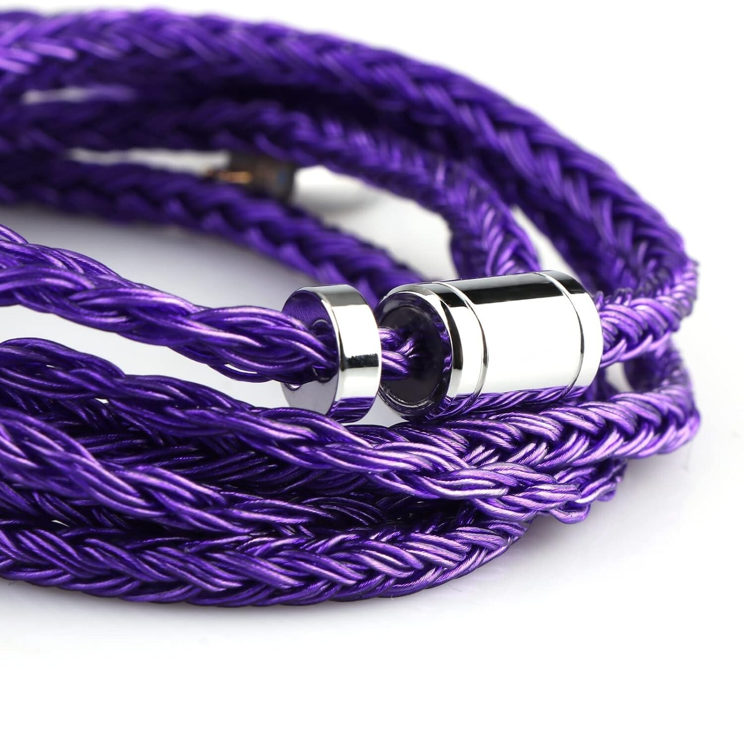 16 Core Silver Plated IEM Cable, 1.25m Braided Audio Upgrade for Enthusiasts