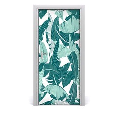 Tulup T&uuml;raufkleber 95x205 cm Dekorative  - tropische Bl&auml;tter