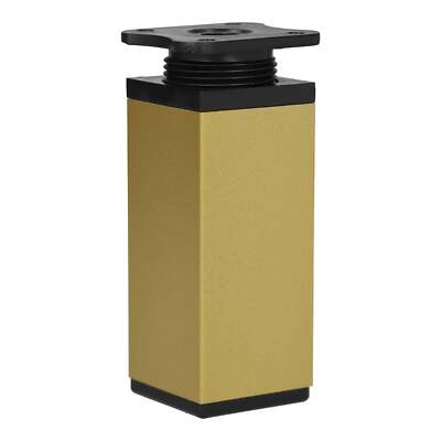 Möbelfüße Stellfuß höhenverstellbar Kommodenfuß Schrankfüße 40x40mm Gold