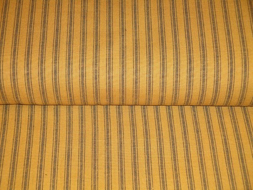 Spice And Black Woven Cotton Homespun Fabric * Primitive Woven Fall Fabric - Picture 3 of 29