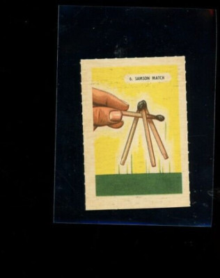 1945-47 Kellogg's All Wheat Tricks #6 Samson Match