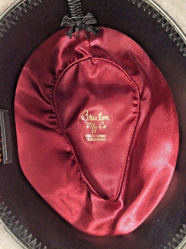 Chicago Style Gangster 1950's Look Gray Fedora Wool Hat by Brixton Mfg Co. - Picture 6 of 7
