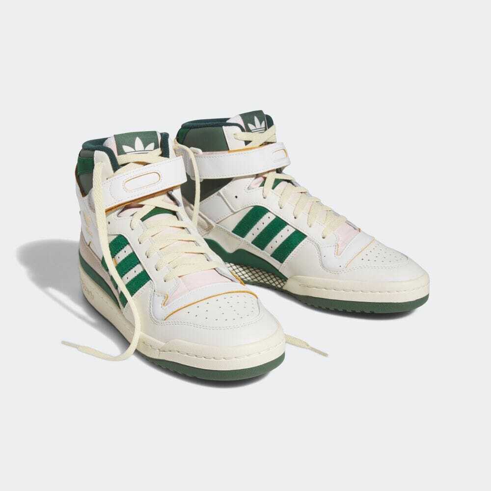 forum 84 off white team dark green ftwr white