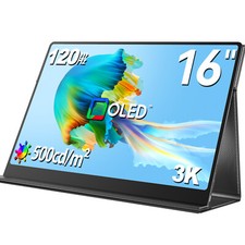 16  OLED Portable Monitor 2880x1800 Laptop Monitor 120Hz Gaming Screen 100000:1