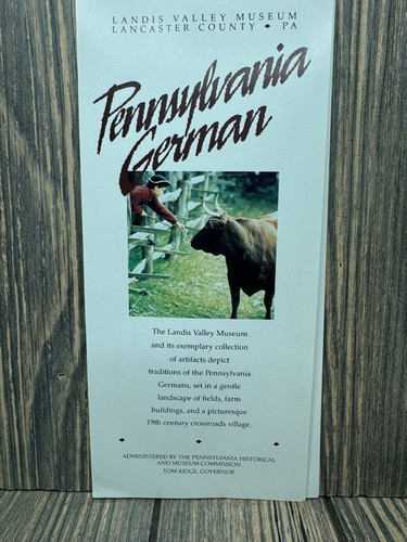 Pennsylvania German Landis Valley Museum Brochure - Picture 1 of 6