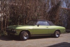 3 Diapositives photo 1982 - automobile vintage cabriolet à identifier