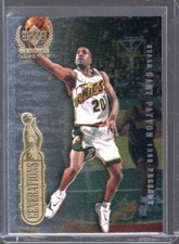 1999 Upper Deck Century Legends Generations Card #G8 Gary Payton Isiah Thomas
