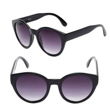 Women's Round Cat Eye Bifocal Sunglasses - 2 Pair Included with Carrying Cases