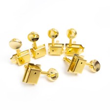Gold 6 in-Line Guitar Tuning Pegs Vintage-Style Sealed Tuners for Fender Guitars