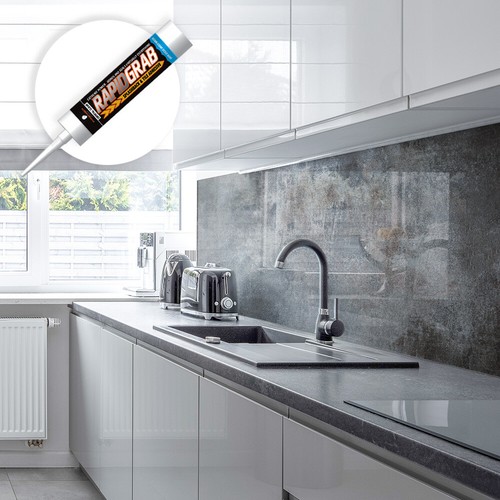 Premier Range Acrylic Splashbacks Polished Concrete and Accessories - Picture 3 of 5
