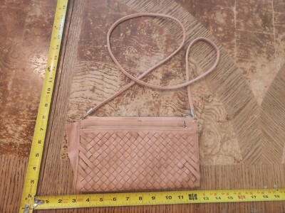 URBAN EXPRESSIONS peach  faux leather clutch  purse handbag #S138 *