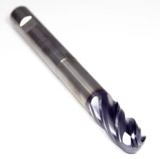 SGS 36500 Weldon Flat Long Carbide Ball End Mill 5/8" 4FL AlTiN