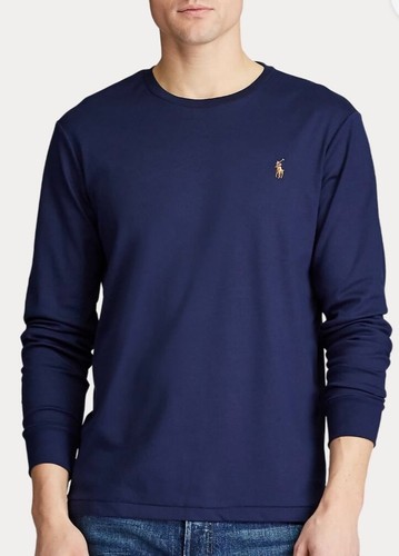 Polo Ralph Lauren blaues Jersey/Langarmshirt Gr.XXL nagelneu mit Etikett
