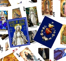 Mary Edition Catholic playing Cards with 52 unique Titles, Catholic poker cards
