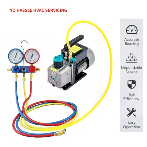 R134a R12 Refrigeration Tools Air Conditioning AC Conditioner Manifold Gauge Kit - Picture 6 of 11