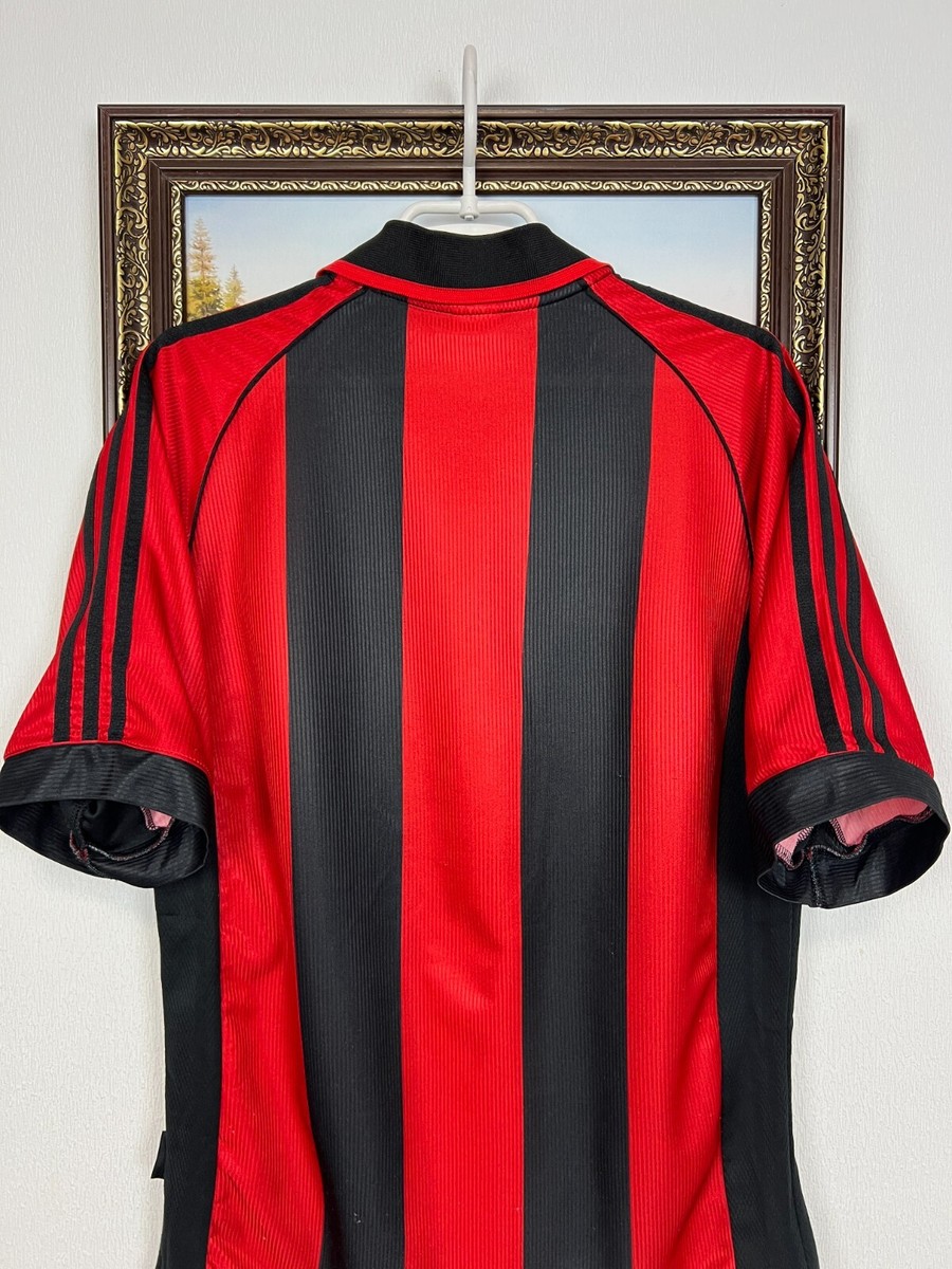 AC Milan Home football shirt 1998 Soccer Adidas Maglia Mens Jersey