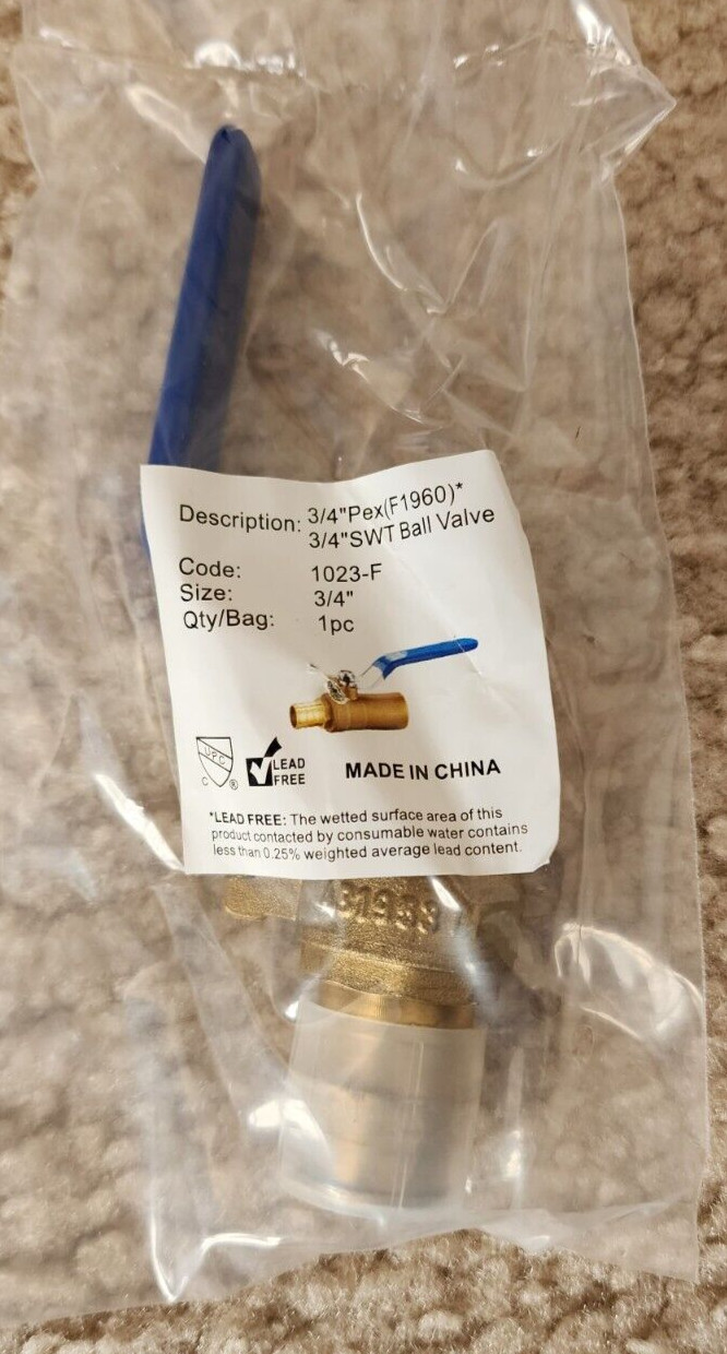 3/4 PROPEX SWEAT BALL VALVE, 3/4" EXPANSION SWEAT BALL VALVE, PEX A