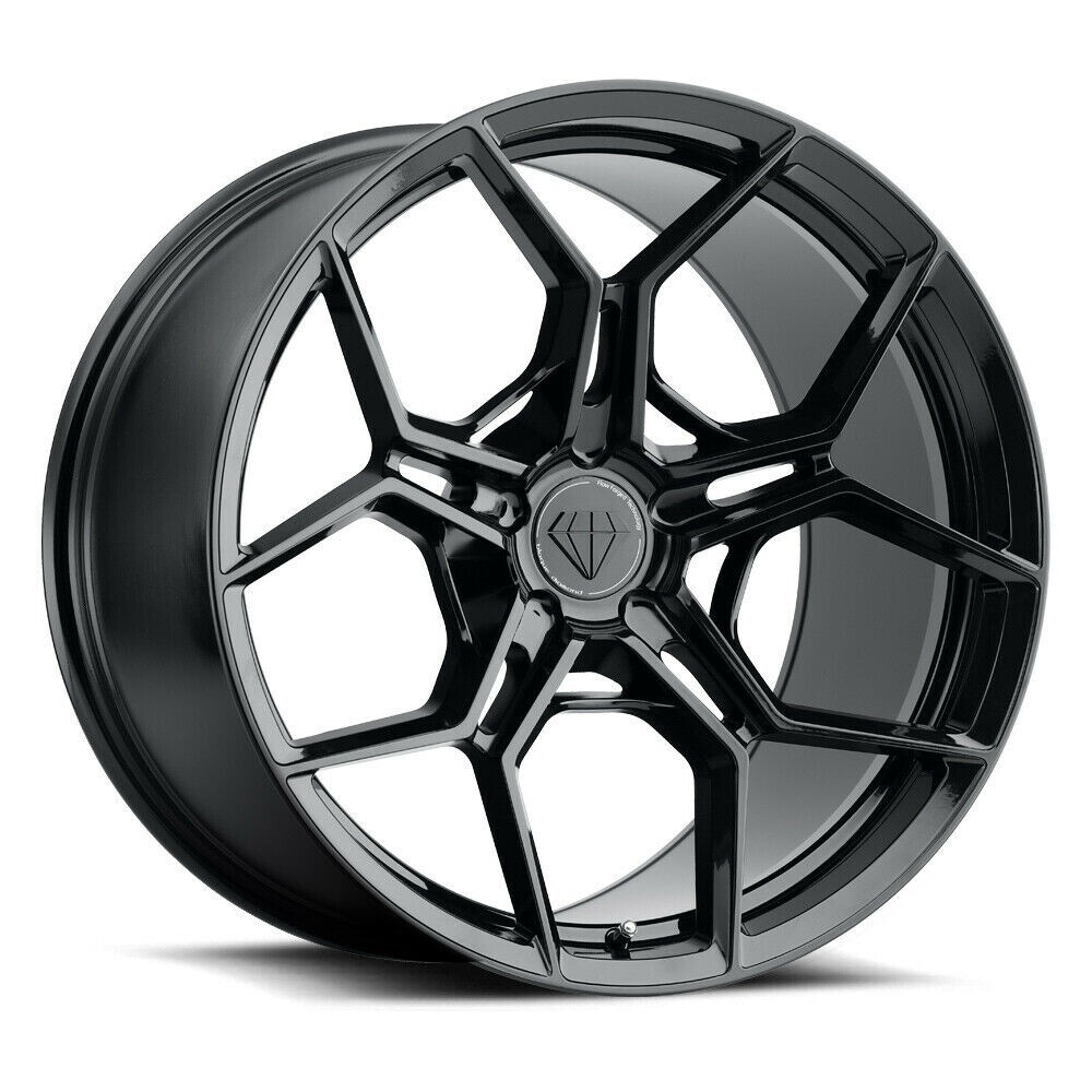 20'' Blaque Diamond F25 Gloss Black Wheels Tires S580 CLS550 BMW Audi R8 A8 S7