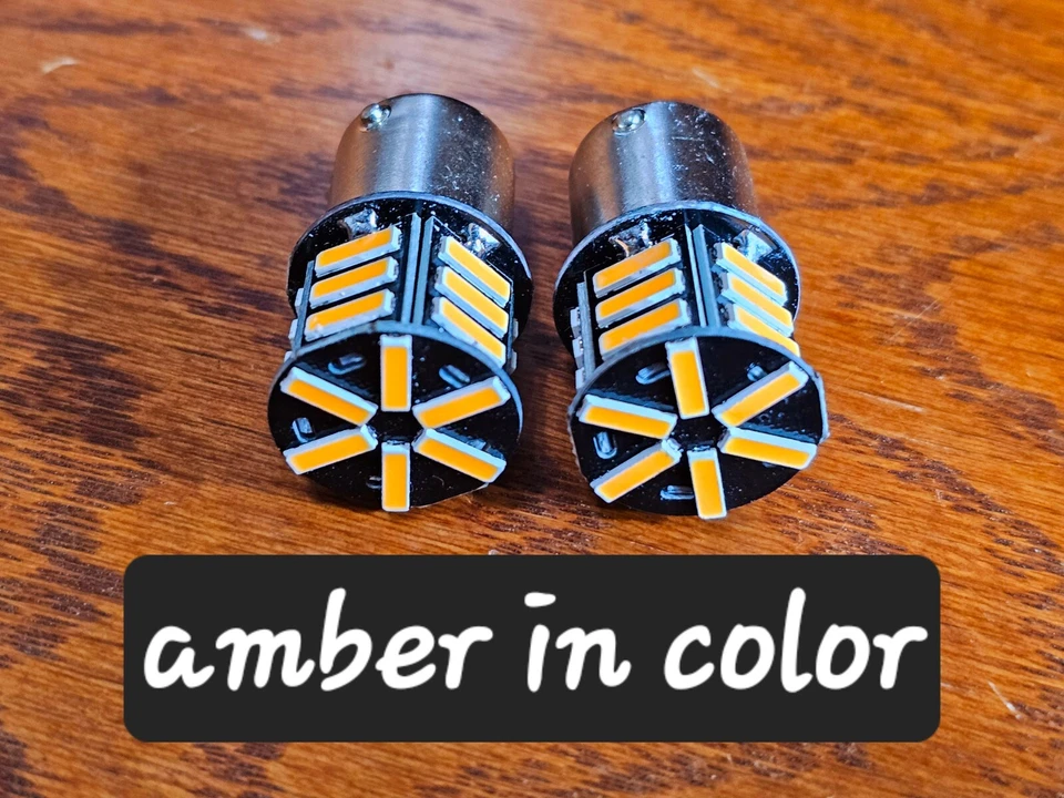 🔥Par de bombillas LED ámbar giratorias traseras para Harley Fat Bob Fat Boy 2018-2024 ⬆️Visibity Foto 2 de 4