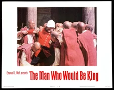MAN WHO WOULD BE KING Original Movie Lobby Card Poster Sean Connery Adventure