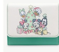 Disney Baby Sensational Six Christmas Mini Flap Wallet Loungefly Mickey New NWT
