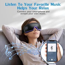 Eye Massager with Heat Smart Eyes Mask with Bluetooth Music Relax Helps Asleep
