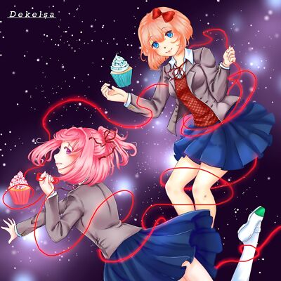 Anime Girls Doki Doki Literature Club Sayori Doki  Gaming Mat Desk 14714