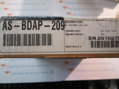 NEW MODICON AS-BDAP-209 OUTPUT MODULE ASBDAP209