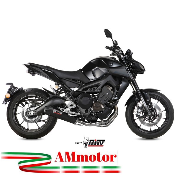 Auspuff Komplette Yamaha Mt-09 2015 AuspufftöPfe Mivv Oval Carbon Cap Motorrad-image