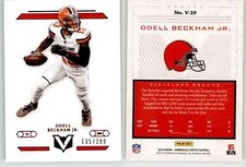 Odell Beckham Jr. 2019 Chronicles Vertex Red V-29 /199 Browns Dolphins