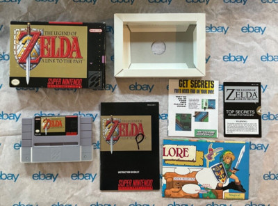 The Legend of Zelda: A Link to the Past (SNES 1992) CIB! Great Box! W/Map Manual