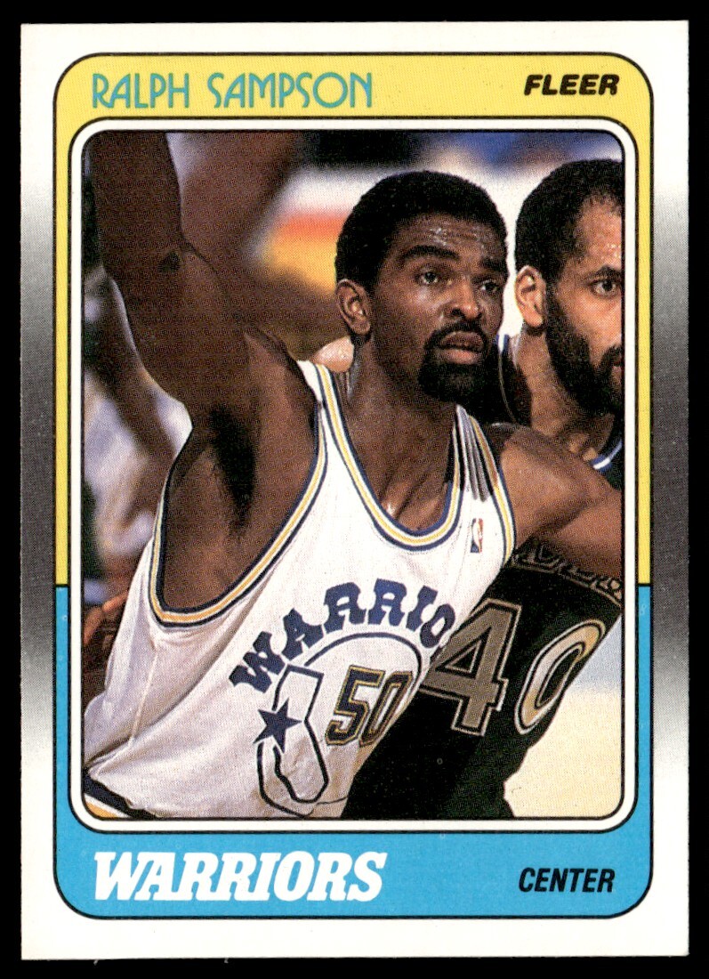 1988-89 Fleer NM Ralph Sampson Golden State Warriors #49