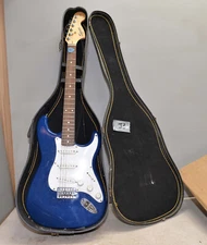 Fender Squier 20th anniversary Stratocaster electric guitar case collectible J3