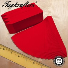 RED 6" x 5/8" Plastic Plant Labels Plant Stakes Markers Nursery Tags USA Made