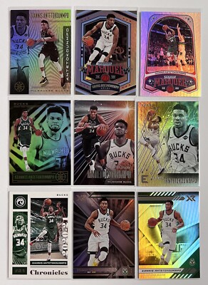 Giannis Antetokounmpo Lot 2019-20 Essentials 20-21 Chronicles XR Illusions Bucks