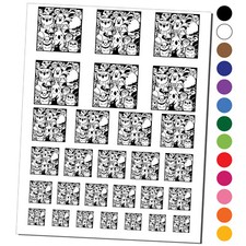 Too Many Birds in a Box Temporary Tattoo Water Resistant Set