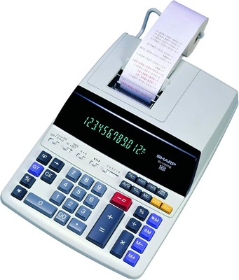 Business Printer Calculator with Antimicrobial Protection & Calendar Functions