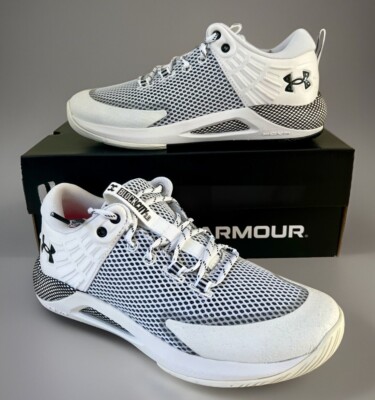 Under Armour Women's Size 11 HOVR Block City Shoes White/Black 3023709-101