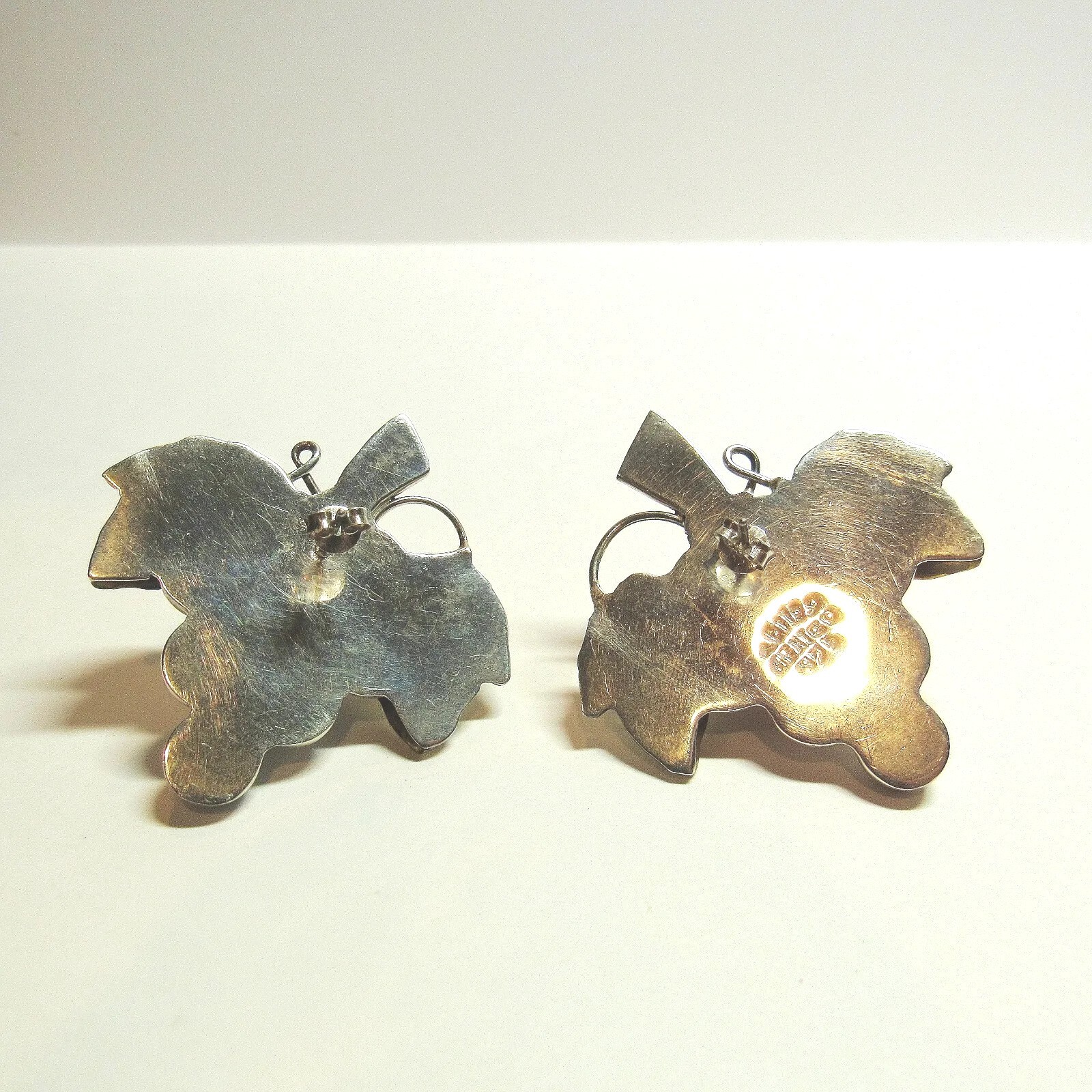 Solid Sterling 925 Silver Large GRAPES Leaf Leave… - image 5